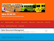 Tablet Screenshot of nightmovespartybus.com